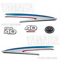 Marine Outboard Decal Set – Fits Yamaha 40HP 2-Stroke & 4-Stroke Engines (Replaces OEM Parts)