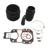 Complete MerCruiser Alpha One Gen II Bellows Kit 4 - Piece Set (74639Q02 + 816431A1 + 18654A1 + 27 - 94996Q2) - Shift Cable/U - Joint/Exhaust Bellows + Bell Housing Gasket Kit - Fits 1991 & Newer Models - JLM Marine Boat Parts Limited