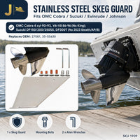 Skeg Guard for OMC Cobra 4Cyl & V6-V8, No King Cobra (Replaces 27081)