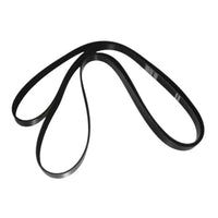 photo jlm marine serpentine belt 57-865615q03 for mercruiser v6 v8 alpha bravo black rubber curved view