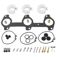 photo carburetor repair kit for yamaha 2 stroke 60 70hp 6h3-w0093-03 with floats gasket diaphragm plate jets and screws