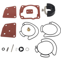 carburetor rebuild kit for johnson evinrude 90-175 hp 438996 18-7247 assorted gaskets and components including red and black gaskets float with arm brass fitting and metal pin