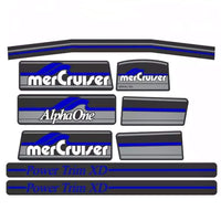Blue Aries Sticker Set Decal – Fits Mercruiser Alpha One Gen 1 1983–1990 (Replaces 37-13682A90)