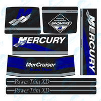 MerCruiser Bravo Three Decal Kit 37-805338A93 - Premium Engine Cowl Sticker Set for Marine Outdrives