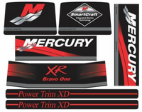 Mercury Red Rams Decal Kit – Fits MerCruiser Bravo One XR Drives (Replaces 37-15167A90)