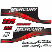 Mercury 225HP Outboard Decal Set – Fits Mercury & Mariner 225HP Engines (Replaces 824105A00, 859276A03, 855408A00)