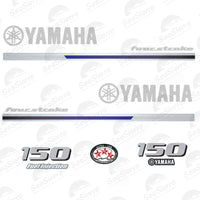 Premium Yamaha 150HP Four Stroke Outboard Decal Sticker Set – Fits Yamaha F150 Series
