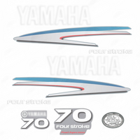 Yamaha 70hp 4-Stroke Outboard Engine Reproduction Decal Sticker Set – Fits Yamaha F70B 2-Stroke & 4-Stroke Models (Replaces OEM Graphics)