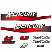 Mercury 9.9hp Outboard Motor Decals – Fits Mercury 2-Stroke & 4-Stroke 1999-2006 (Replaces 12836A00, 37-12836A96, 37-12836A94)
