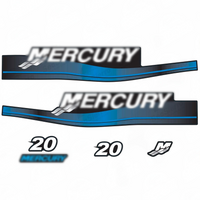 Mercury 20HP 2-Stroke Outboard Engine Decal Kit – Fits 1999-2006 Models (Replaces 824091A00)