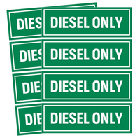 Fuel Tank Gasoline Only Stickers – Fits Multiple Vehicle Applications (Replaces OEM Fuel Labels)