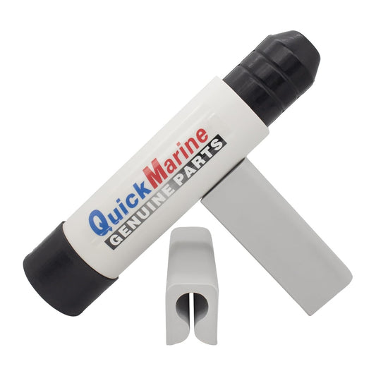 Single Ram Transom Saver Kit – Black Wedge Body + 2 Grey Trailering Motor Locks – Fits Yamaha/Mercury/Honda/Suzuki