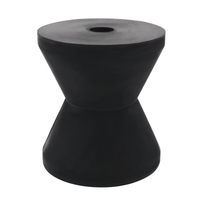 4" Amber PVC Bow Roller with 1/2" Shaft – Fits Boat Trailers (Replaces 86287) - JLM Marine Boat Parts Limited