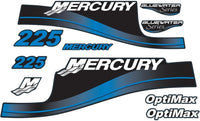 Mercury 225 HP Outboards Motor Top Cowl Cove Decal Set 824105A00, 859276A03, 855408A00 - JLM Marine - JLM Marine Boat Parts Limited
