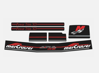 Mercury MerCruiser Stern Drive Engine Red Decals Sticker Kit Set 861431A98 Fit Alpa One Gen Two - JLM Marine - JLM Marine Boat Parts Limited