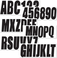 3 Inch Registration Decal Sticker kit for boats and power watercraft vehicles, includes four sets of A - Z and four sets of 0 - 9 - JLM Marine - JLM Marine Boat Parts Limited