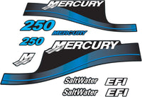 Mercury 250 HP Outboards Motor Top Cowl Cove Decal Sticker Set 809167A03 - JLM Marine - JLM Marine Boat Parts Limited