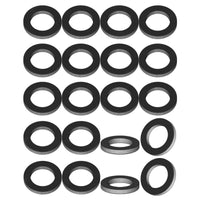 drain screw gasket for mercury mercruiser and johnson evinrude lower unit 12-19184 jlm marine black rubber washer