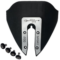 hydrofoil stabilizer kit JLM Marine black triangular shape with mounting hardware