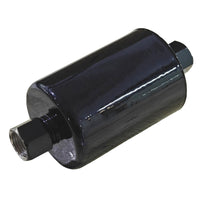 photo mercury marine inline fuel filter 35-864572t black cylindrical with threaded fittings