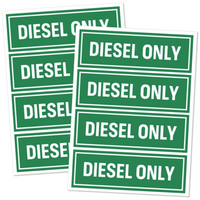 Diesel Only Sticker – Fits Marine, Automotive, Heavy Equipment Applications (Replaces Multiple OEM Labels)