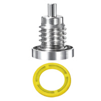 magnetic oil plug 8m0058389 jlm marine for mercury mariner outboard mercruiser sterndrive stainless steel with yellow gasket