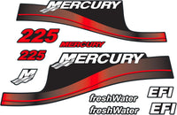 Mercury 225 HP Outboards Motor Top Cowl Cove Decal Set 824105A02, 855405A03, 824105A00, 855405A00 - JLM Marine - JLM Marine Boat Parts Limited