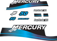 Mercury 50 HP Outboards Motor Top Cowl Cove Decal Sticker Set 852079A00 , 826337A00, 883525A02, 859267 - 7 - JLM Marine - JLM Marine Boat Parts Limited