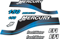 Mercury 150 HP Outboards Motor Top Cowl Cove Decal Sticker Set 854294A00, 808553A00, 808552A00 - JLM Marine - JLM Marine Boat Parts Limited