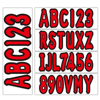 3" Marine Registration Numbers and Letters Sticker Kit – Fits Boats & Personal Watercraft