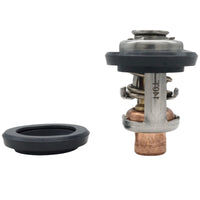 photo of jlm marine stainless steel outboard thermostat 19300-zw9-003 for honda bf 8-225 hp outboard motors with rubber gasket and coiled spring inside