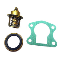 thermostat kit for force 70-150hp 1990-1999 f664068 brass thermostat green gasket black seal