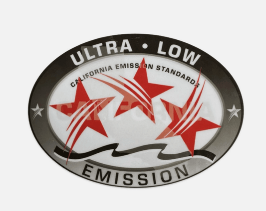Outboard California 3 Stars Ultra - Low Emission Decal Sticker for Yamaha Suzuki Mercury Honda Tohatsu Evinrude Johnson OMC Outboards - JLM Marine - JLM Marine Boat Parts Limited