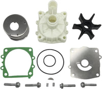 photo of jlm marine water pump impeller kit for yamaha 150-300 hp 61a-w0078-a2-00 with black impeller and white housing