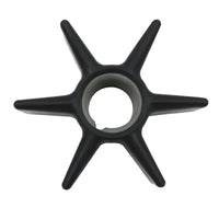 photo jlm marine water pump impeller for mercury mariner honda 40-300 hp 47-43026t2 black six-blade star-shaped rubber impeller with central grey-lined opening