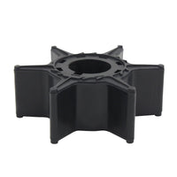 photo of JLM Marine water pump impeller 6l2-44352-00-00 for Yamaha 20-25 hp engines, black with eight flexible rubber blades and central hub