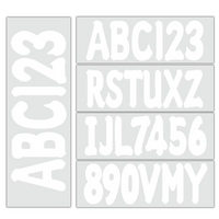 3" Boat Registration Number and Letter Kit – Fits All Watercraft (Marine Alphanumeric Decals)