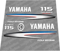 Yamaha 115 HP Outboards Motor Top Cowl Cove Decal Sticker Kit - JLM Marine - JLM Marine Boat Parts Limited