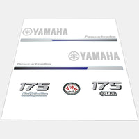 Yamaha 175 HP Outboards Motor Top Cowl Cove Decal Sticker Kit - JLM Marine - JLM Marine Boat Parts Limited
