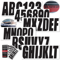Boat Registration Numbers & Letters Stickers – Fits Multiple Boat Types & PWC