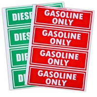 Diesel Only Sticker Set – Fits Multiple Vehicles & Equipment (Replaces Multiple OEM Labels)