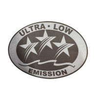 7.7x5.7cm / 3.03"x2.24" 3 Star Ultra Low Emission Sticker Decal for Mercury Honda Johnson Evinrude Yamaha Tohatsu Suzuki Sea Doo | JLM Marine