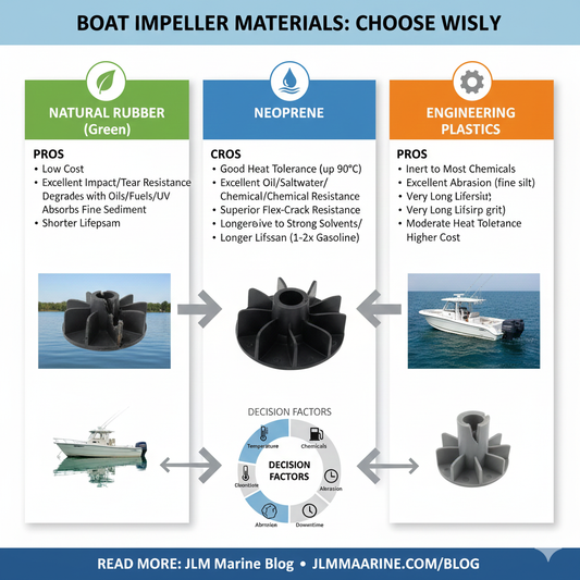 Choosing Impeller Material: Rubber vs. Neoprene vs. Plastic
