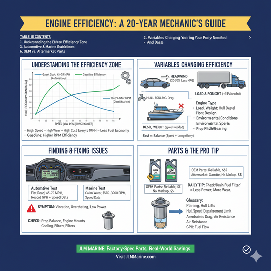 Cruising at the Most Efficient Speed: Finding the Sweet Spot