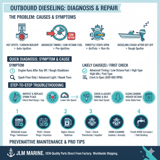 Dieseling (Engine Run-On) in Outboards: Causes & Prevention