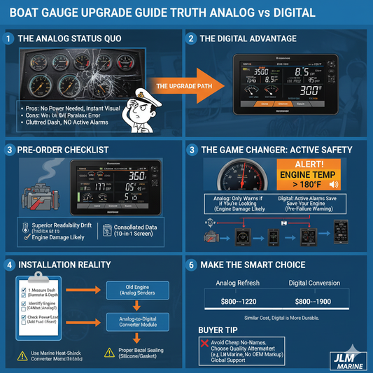 Digital Gauges vs. Analog: Upgrading Your Boat’s Dashboard