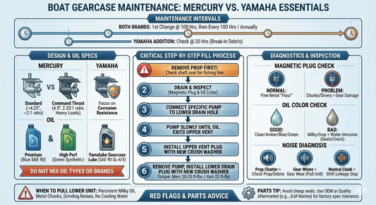 Maintaining Your Outboard’s Gearcase: Mercury vs. Yamaha