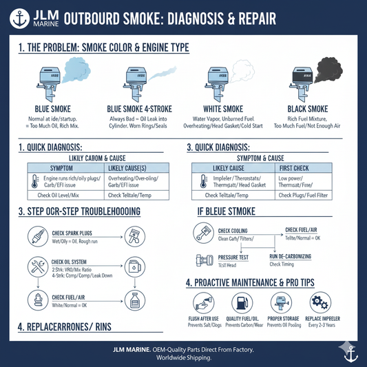 Outboard Smokes Too Much: Rich Mixture or Oil Problem?