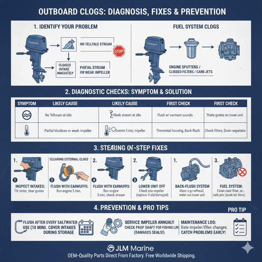 Unclogging a Blocked Outboard Cooling Water Intake