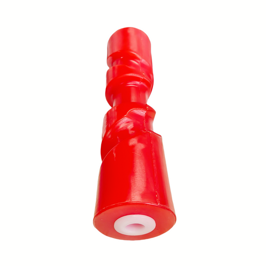 12 Inch Self Centering Keel Roller Red by 5/8 Inch Shaft - JLM MARINE